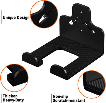 Garage Organizer Trimmer Rack Wall Mount, Weedeater Hanger, Black, 1 Pack