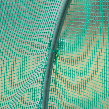 9.8' x 6.6' x 6.6' Plastic Greenhouse Cover Replacement Green