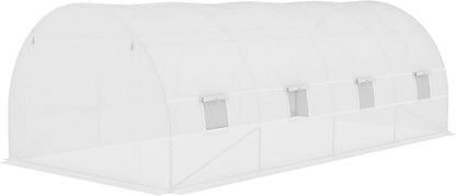 9.8' x 6.6' x 6.6' Plastic Greenhouse Cover Replacement Green