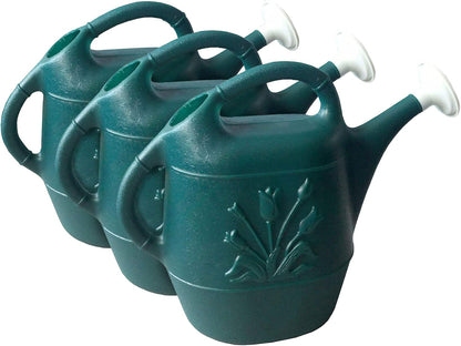 2 Gallon Watering Can - Hunter Green (Pkg/3, Hunter Green)