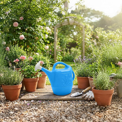 2 Gallon Watering Can - Hunter Green (Pkg/3, Hunter Green)
