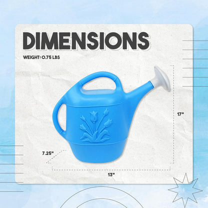 2 Gallon Watering Can - Hunter Green (Pkg/3, Hunter Green)