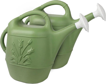 2 Gallon Watering Can - Hunter Green (Pkg/3, Hunter Green)