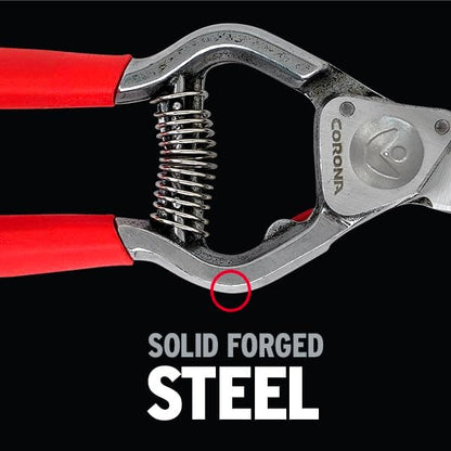 Forged Steel ClassicCUT Bypass Hand Pruner – 1-Inch Cut Capacity Garden Pruning Shears for Stems & Branches, Heavy-Duty Bypass Pruners for Tree, Shrub & Plant Trimming