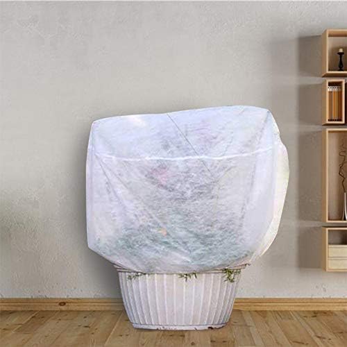 Plant Covers Freeze Protection H48 x55 0.9oz Plant Frost Protection Covers Plant Protection Winter Cover Drawstring Bags Cold Frost Blanket,White - Colors B