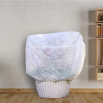 Plant Covers Freeze Protection H48 x55 0.9oz Plant Frost Protection Covers Plant Protection Winter Cover Drawstring Bags Cold Frost Blanket,White - Colors B