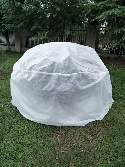 Plant Covers Freeze Protection H48 x55 0.9oz Plant Frost Protection Covers Plant Protection Winter Cover Drawstring Bags Cold Frost Blanket,White - Colors B