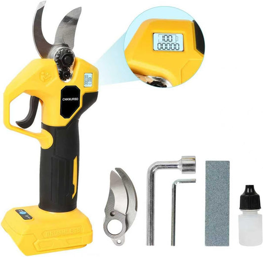 Pruning Shears Compatible with Dewalt 20V Battery,LCD Display SK5 Blades
