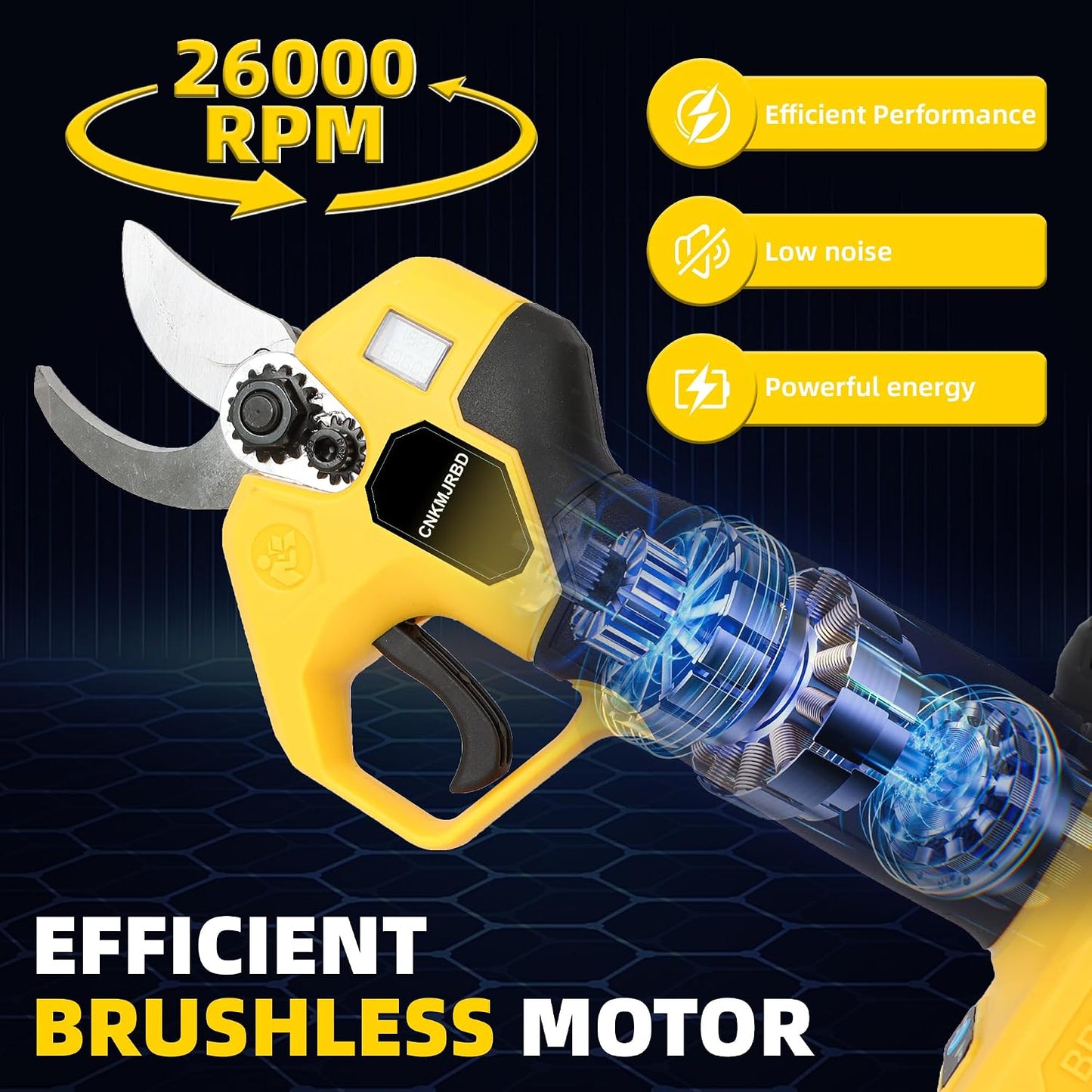 Pruning Shears Compatible with Dewalt 20V Battery,LCD Display SK5 Blades