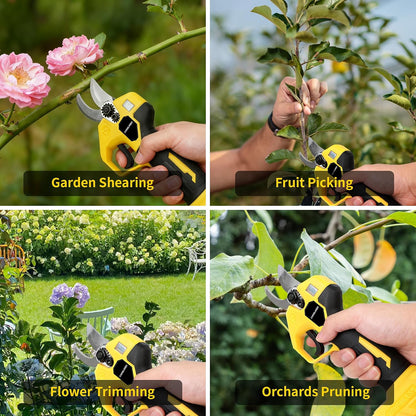 Pruning Shears Compatible with Dewalt 20V Battery,LCD Display SK5 Blades