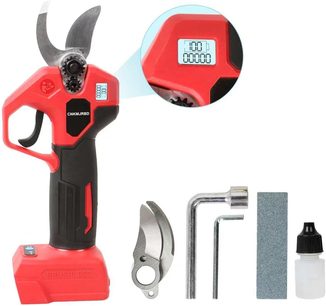 Pruning Shears Compatible with Dewalt 20V Battery,LCD Display SK5 Blades