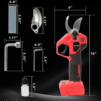 Pruning Shears Compatible with Dewalt 20V Battery,LCD Display SK5 Blades
