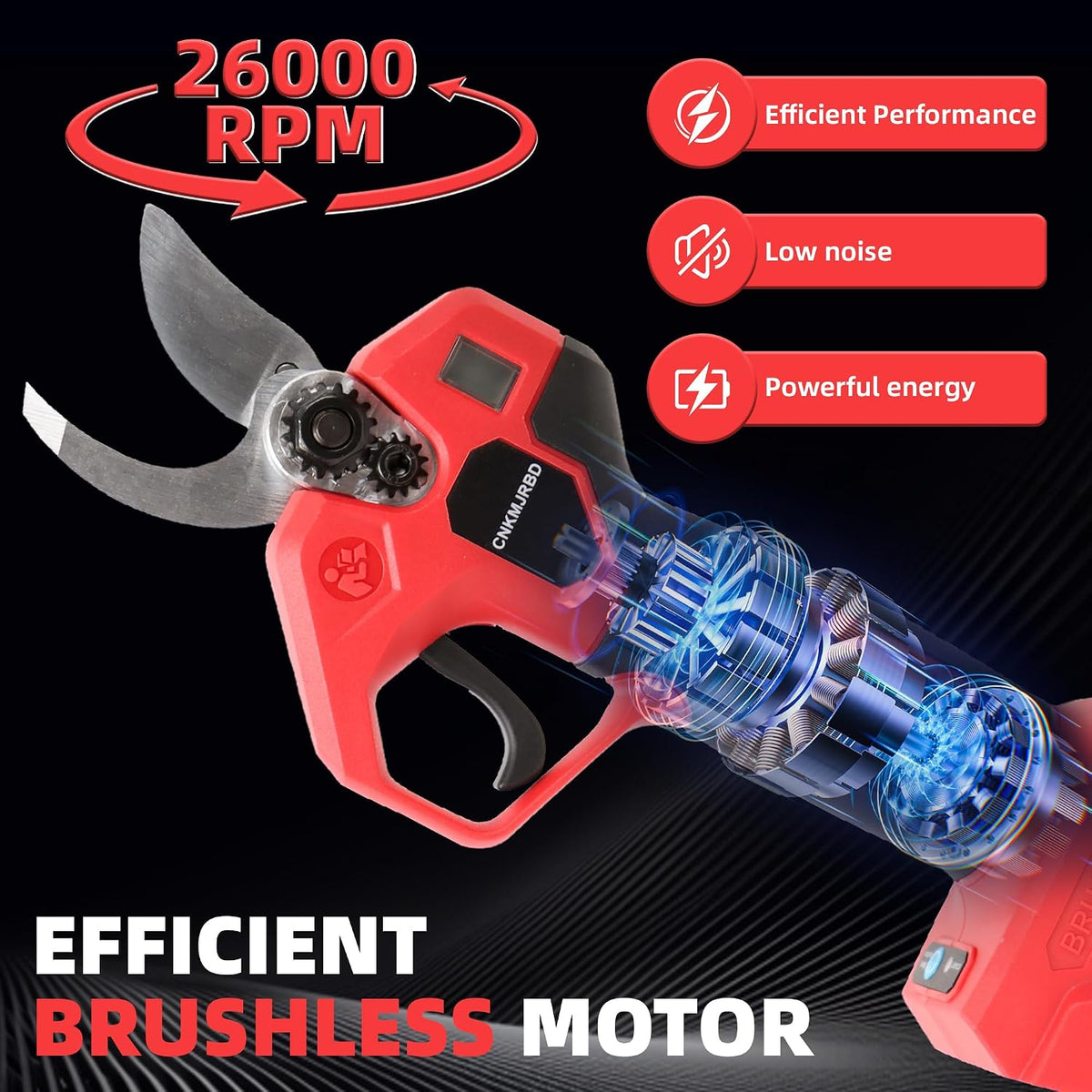 Pruning Shears Compatible with Dewalt 20V Battery,LCD Display SK5 Blades