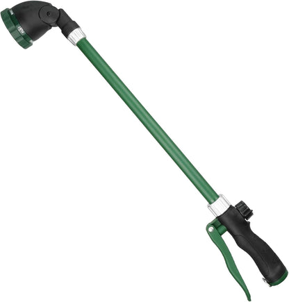 Watering Wand for Hanging Baskets & Windows, Lightweight 6-Spray Wand, Ergonomic Nozzle for Garden, Patio, Car Cleaning (Silver- Black, 22 Inch)