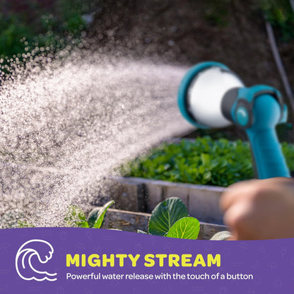 Hose Nozzle [Purple] Heavy Duty Hose Sprayer With 10 Adjustable Watering Patterns. Thumb Control Design, Comfortable Ergonomic Grip, Garden Hose Nozzle for Watering Plants & Lawns/Fun showers/Cleaning