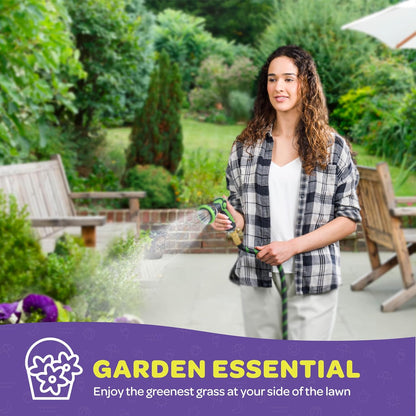 Hose Nozzle [Purple] Heavy Duty Hose Sprayer With 10 Adjustable Watering Patterns. Thumb Control Design, Comfortable Ergonomic Grip, Garden Hose Nozzle for Watering Plants & Lawns/Fun showers/Cleaning