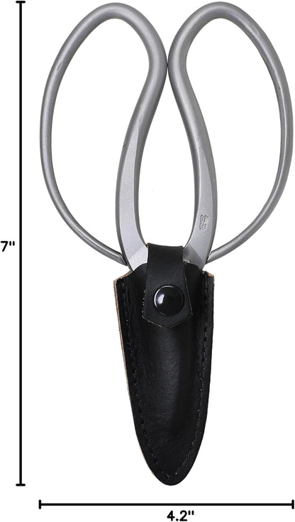 Bonsai Scissors Made in Japan 7", Japanese Stainless Steel Blade, Okubo Shears for Bonsai and Garden Use