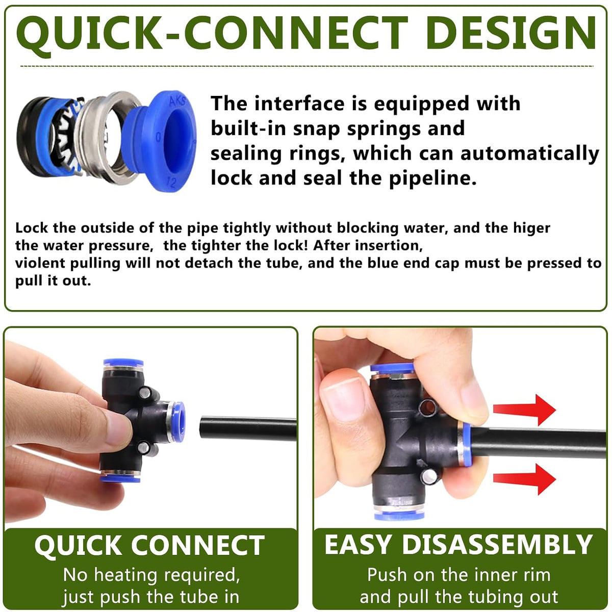 66FT/20M Drip Irrigation System, 360° Bendable Irrigation System for Garden