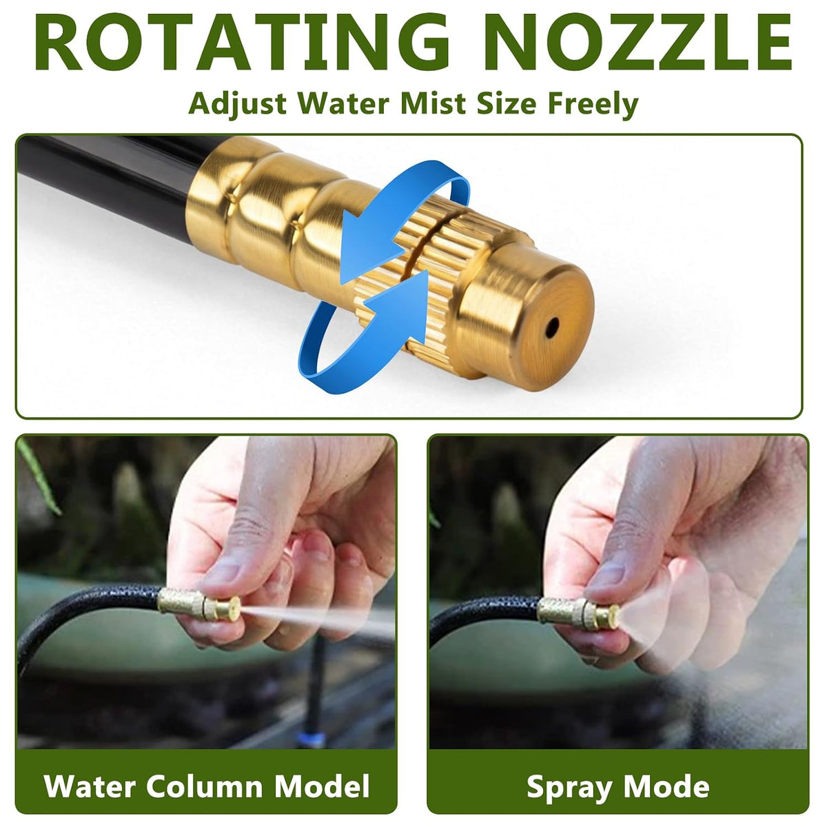 66FT/20M Drip Irrigation System, 360° Bendable Irrigation System for Garden