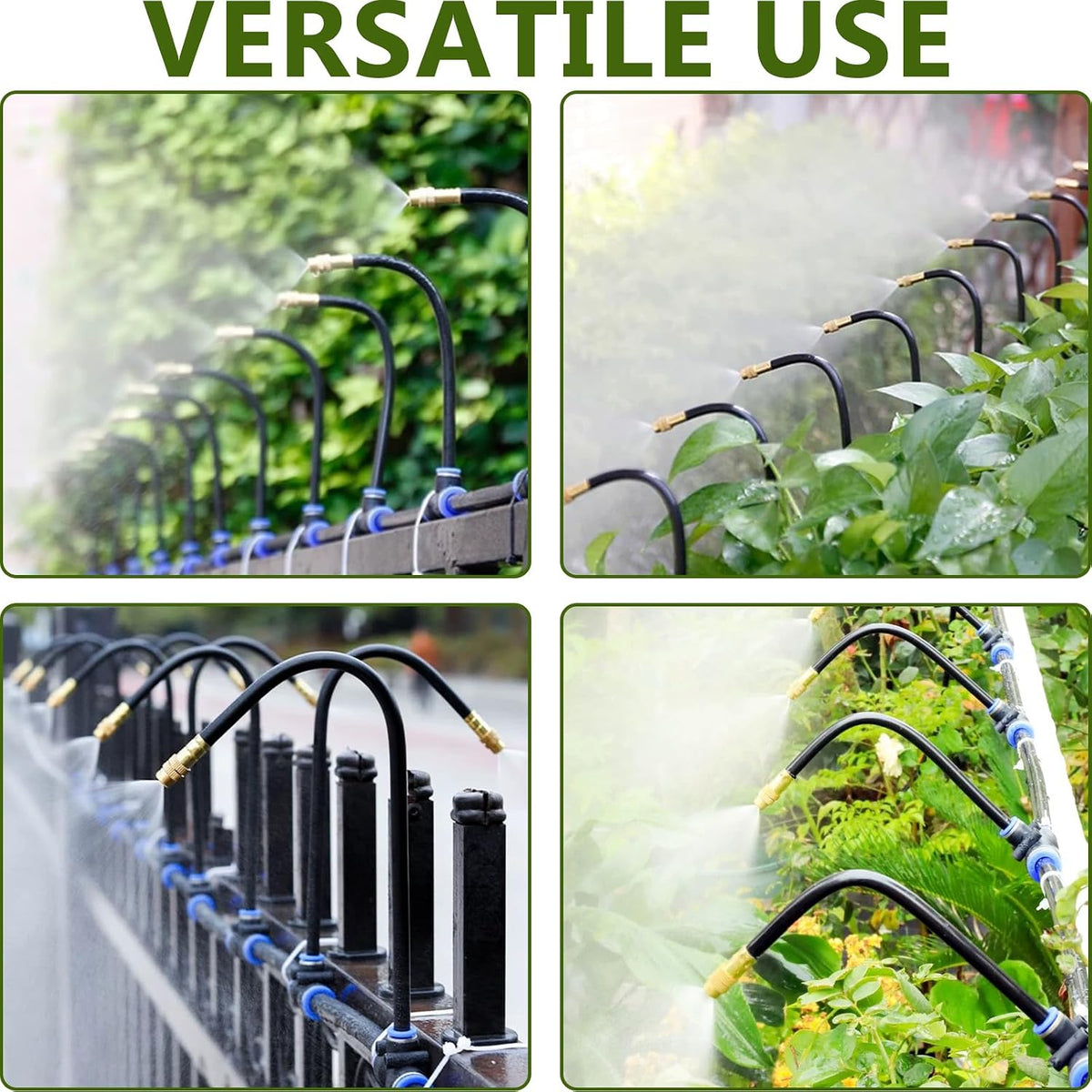 66FT/20M Drip Irrigation System, 360° Bendable Irrigation System for Garden