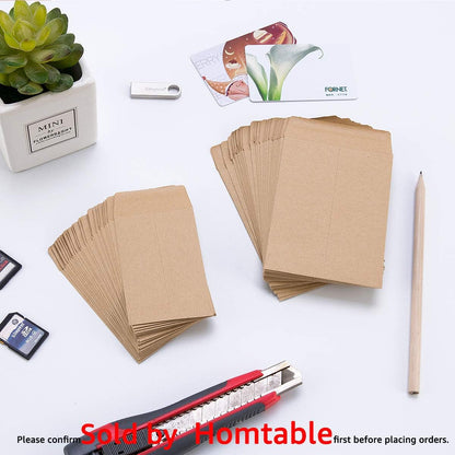 200 Pack Small Coin Envelopes Kraft Paper 2.25"×3.5"