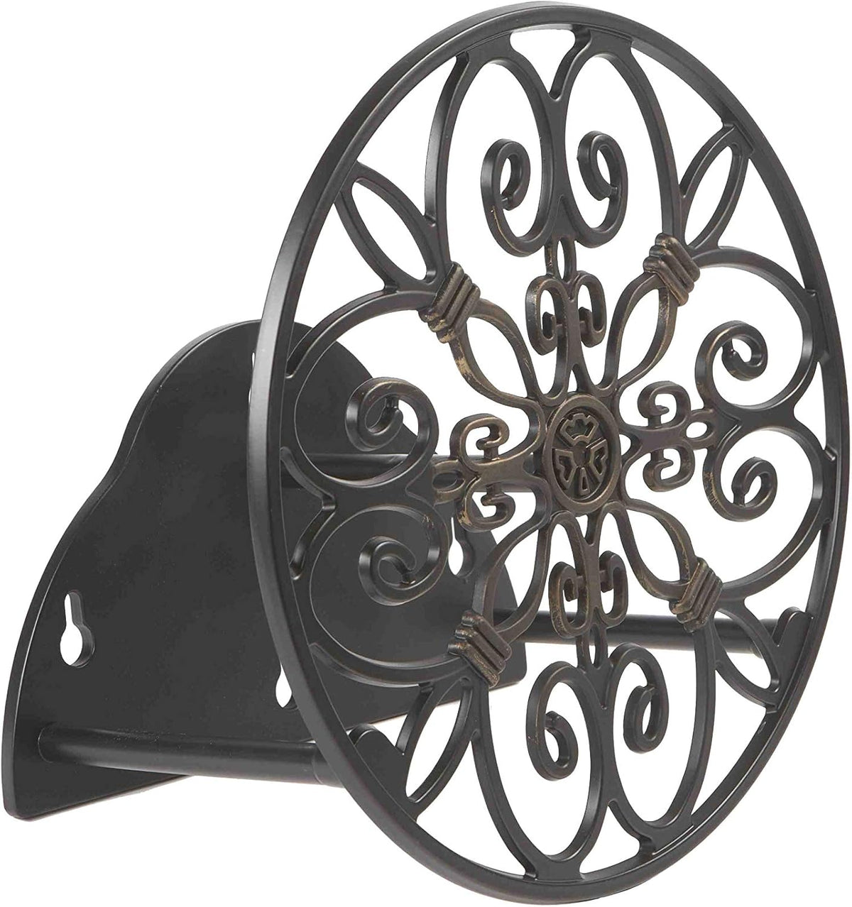 670 Wall Mounted Decorative Hose Butler, Holds 125-Feet of , Black