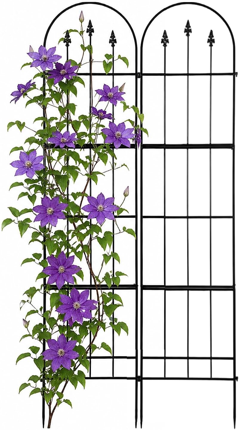 2 Pack Garden Trellis for Climbing Plants Outdoor, 16'' W x 59" H