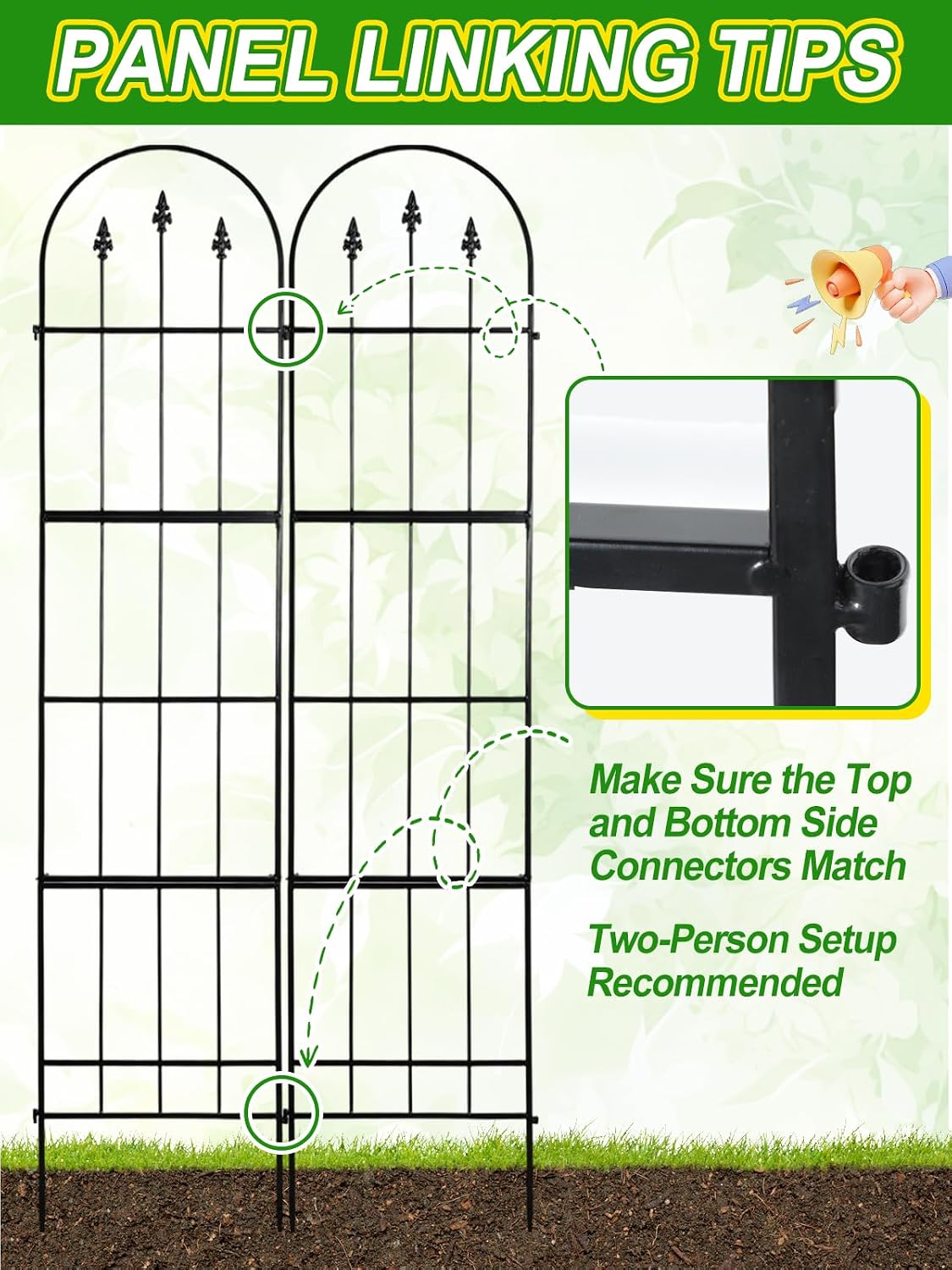 2 Pack Garden Trellis for Climbing Plants Outdoor, 16'' W x 59" H
