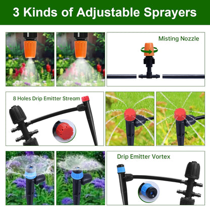 260 FT Drip Irrigation System