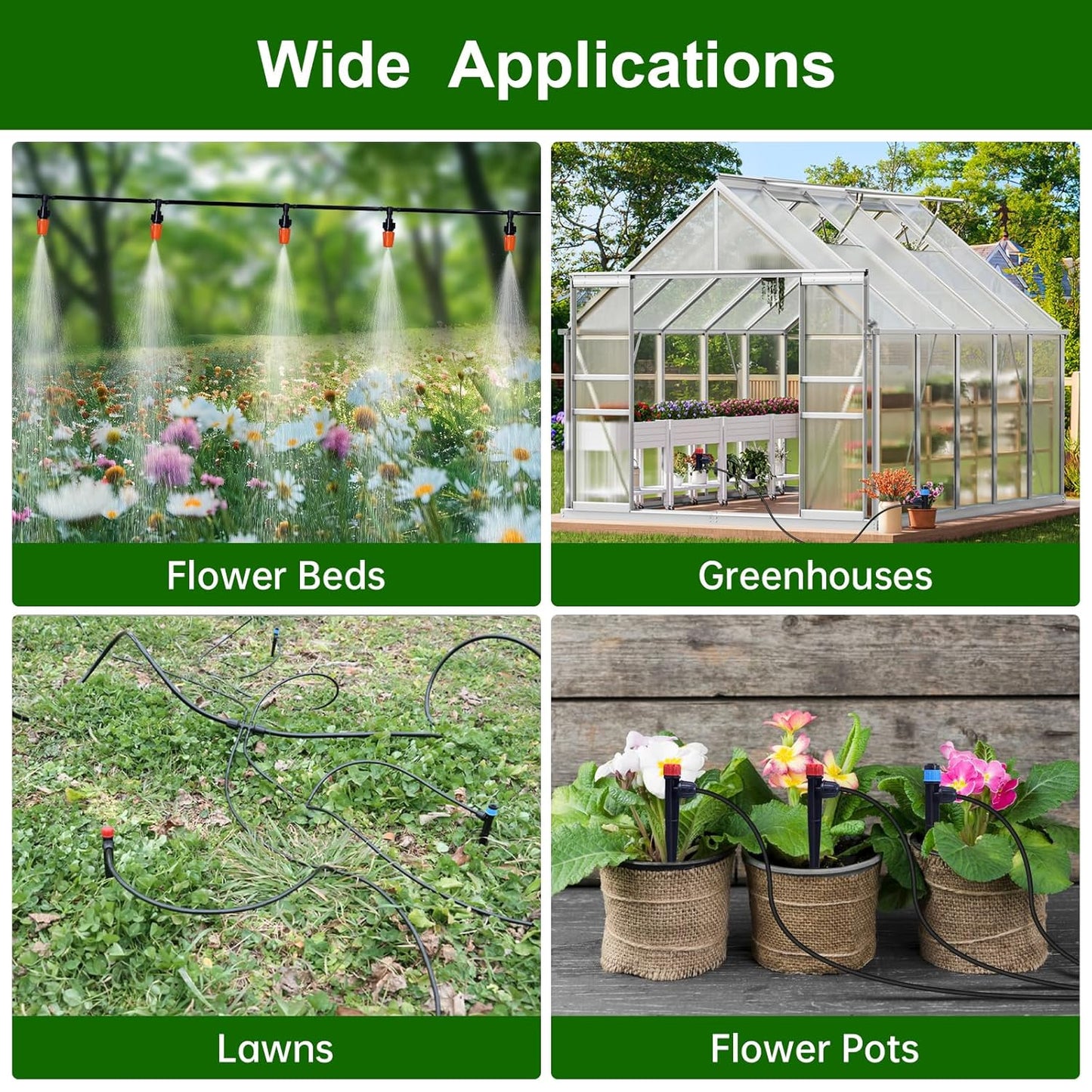 260 FT Drip Irrigation System