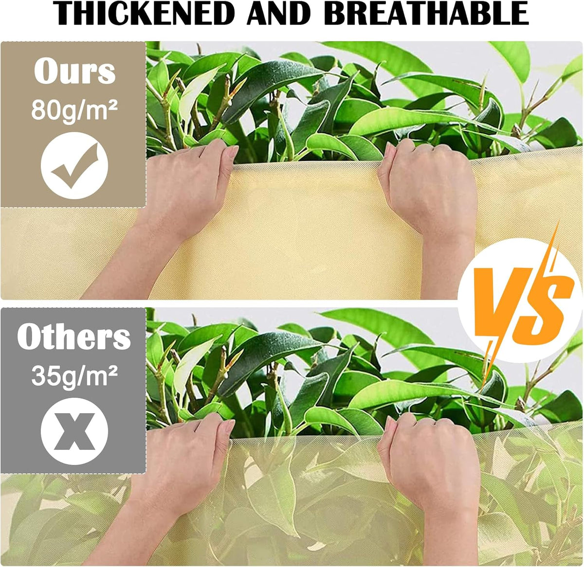 Plant Covers Freeze Protection, Winter Frost Cloths 2.8oz/yd² with Zipper and Drawstring, Garden Cover Protective Blankets for Outdoor Plants Fruit Palm Olive Trees (23in*31in 2pcs)