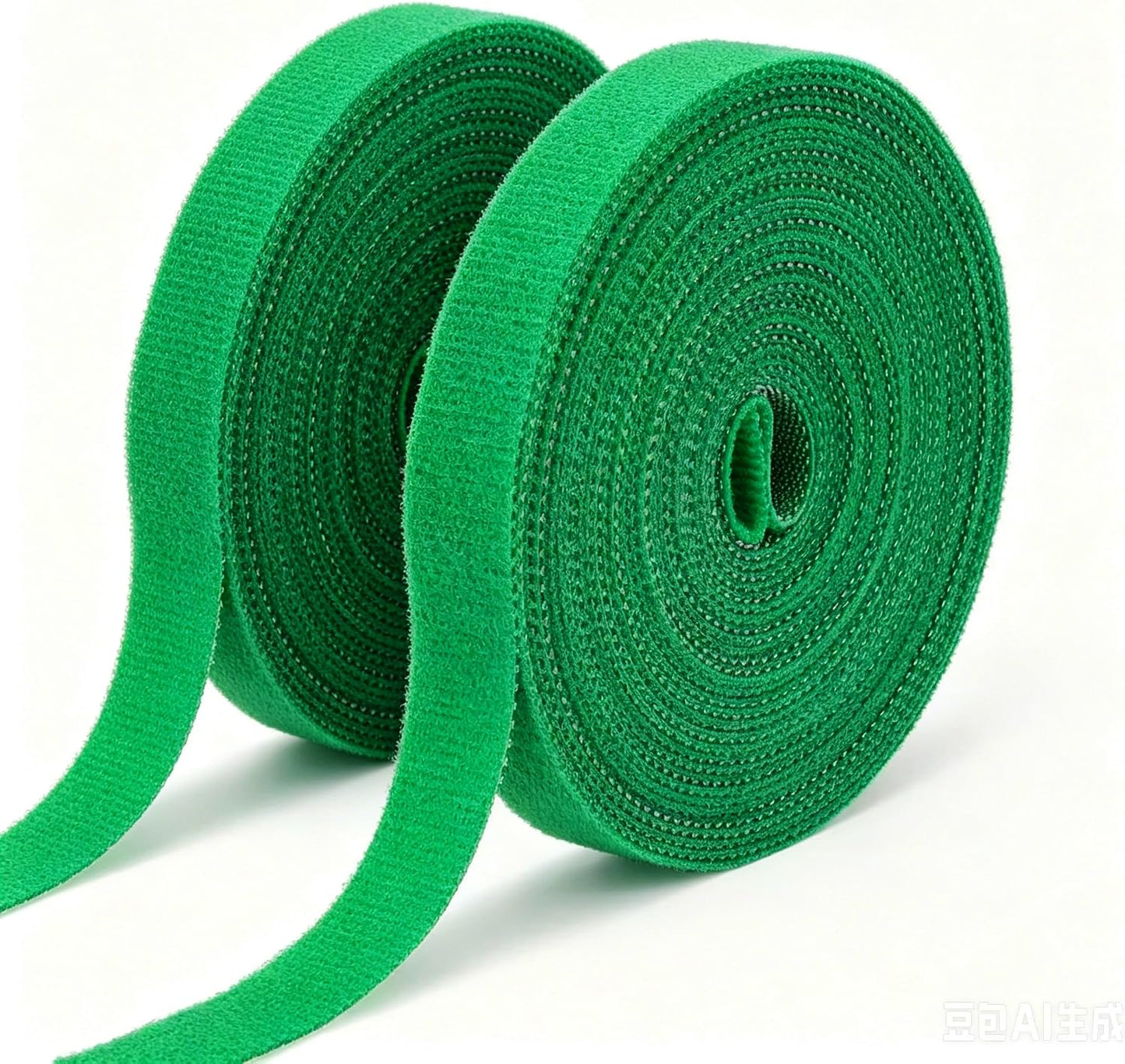 Reusable Plant Ties for Climbing Plants Hook and Loop Green Nylon Plant Straps Tape Double Sided Garden Tie Strap Reusable Adjustable Gentle Support for Vines, Trellis, Tomato (1/2 Inch x 16.4 ft)