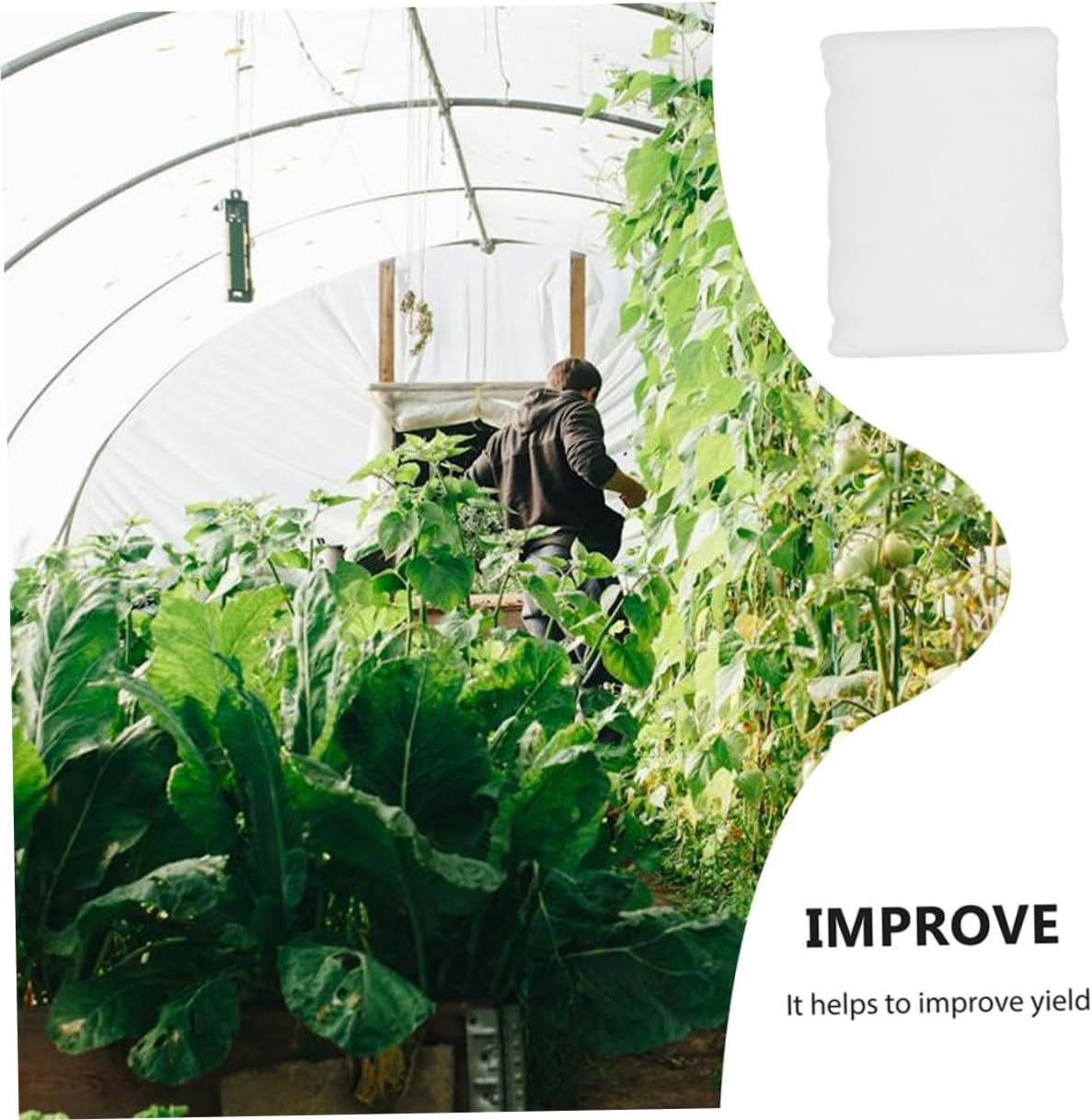 Reusable Floating Row Cover Plant Frost Cover for Winter Raised Garden Bed Plant Protection