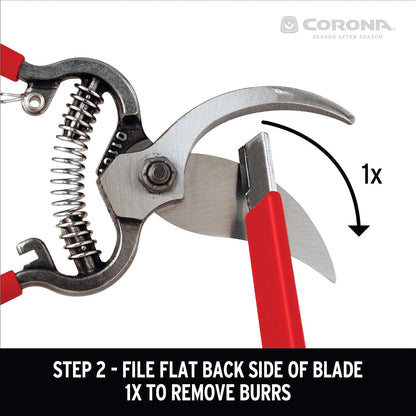 Handheld Garden Tool Sharpener– Blade Sharpener for Pruning Shears, Loppers, Hedge Clippers & More