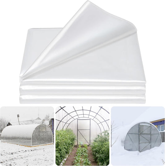 8 X 26 Ft Clear Greenhouse Plastic, Plant Covers Freeze Protection