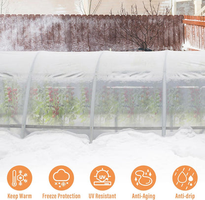 8 X 26 Ft Clear Greenhouse Plastic, Plant Covers Freeze Protection