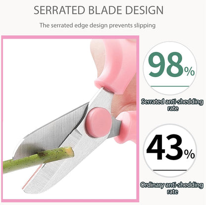 3 PCS Garden Flower Scissors, Stainless Steel Floral Shears