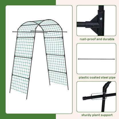39" Cucumber Trellis，2 Pack Garden Trellis, Plant Support for Climbing，Green