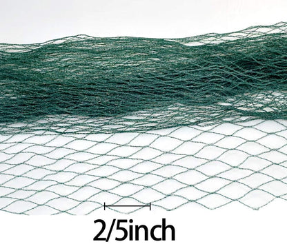 Anti Bird Netting for Garden Woven Mesh - Heavy Duty Protect Plants and Fruit Trees from Rodents Birds Deer Poultry Reusable and Doesn't Tangle (19.5 ft x 40 ft)