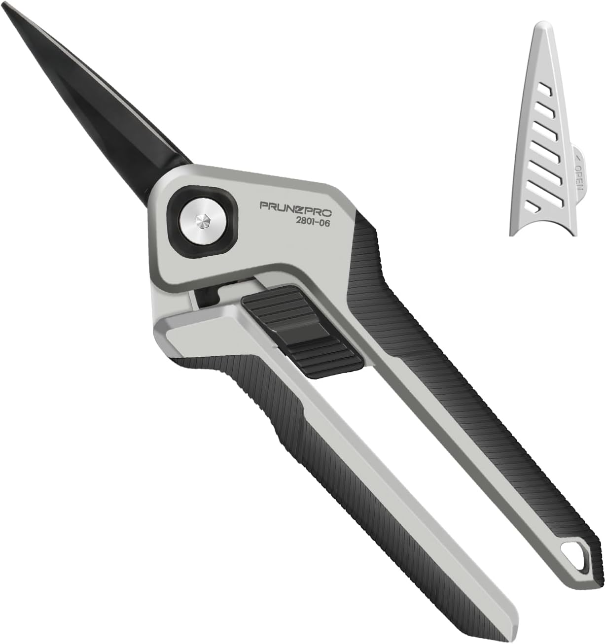 Garden Scissors Pruning Shears Sharp Stainless Steel Non-Stick Teflon Coating Blade for Precise Cuts Garden Snip Bonsai Clippers for Plants Rose Flower