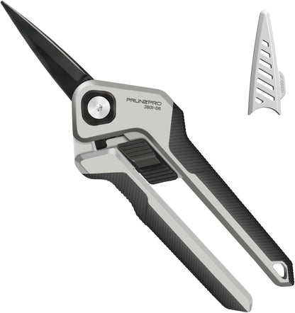 Garden Scissors Pruning Shears Sharp Stainless Steel Non-Stick Teflon Coating Blade for Precise Cuts Garden Snip Bonsai Clippers for Plants Rose Flower