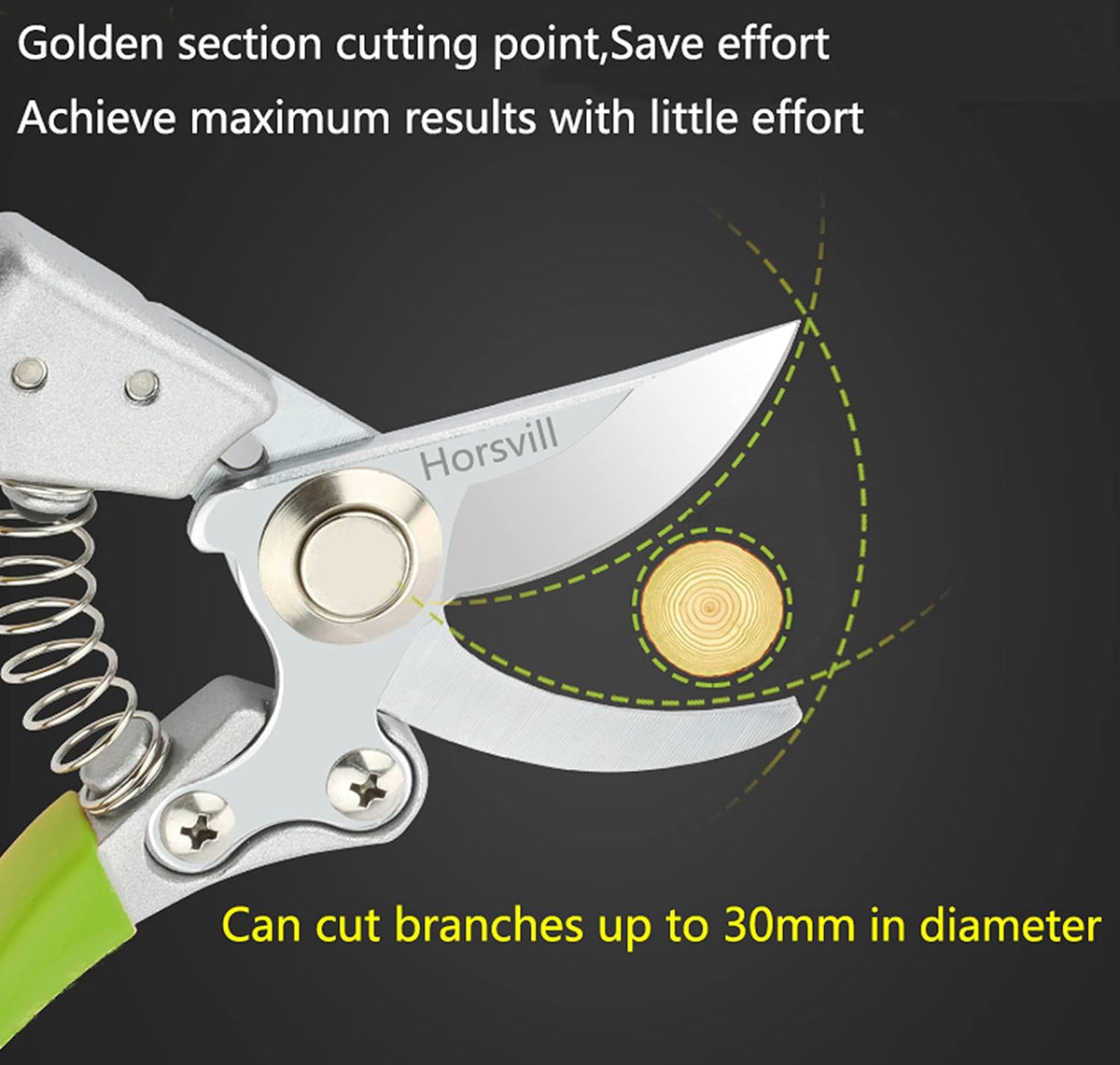 Garden Shears, Japanese Floral branch cutters, Snips for Gardening, Flower scissors Florist clippers, Hand Held Pruners for Gardening Heavy Duty, Pruning shears for garden (Wood grain)