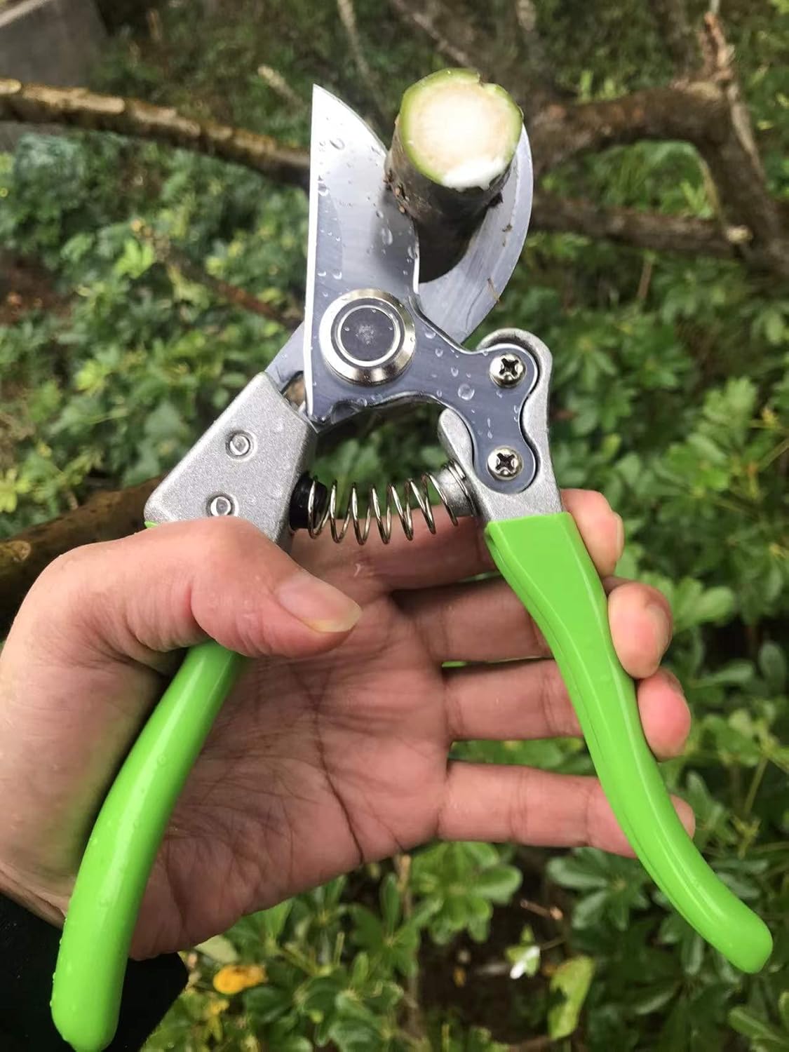 Garden Shears, Japanese Floral branch cutters, Snips for Gardening, Flower scissors Florist clippers, Hand Held Pruners for Gardening Heavy Duty, Pruning shears for garden (Wood grain)