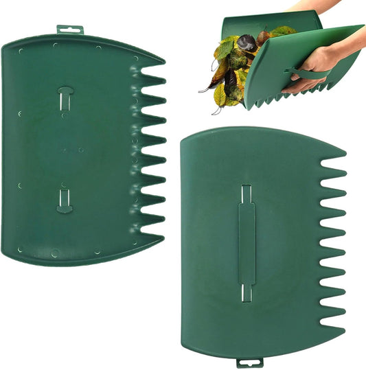 2pcs Leaf Scoops Hand Rakes,Leaf Grabber Rake,Lightweight & Efficient Leaves Picker,Garden Shovel Tool Clear and Collect Garden Rake for Leaves,Lawn Debris,Trash Cleanup