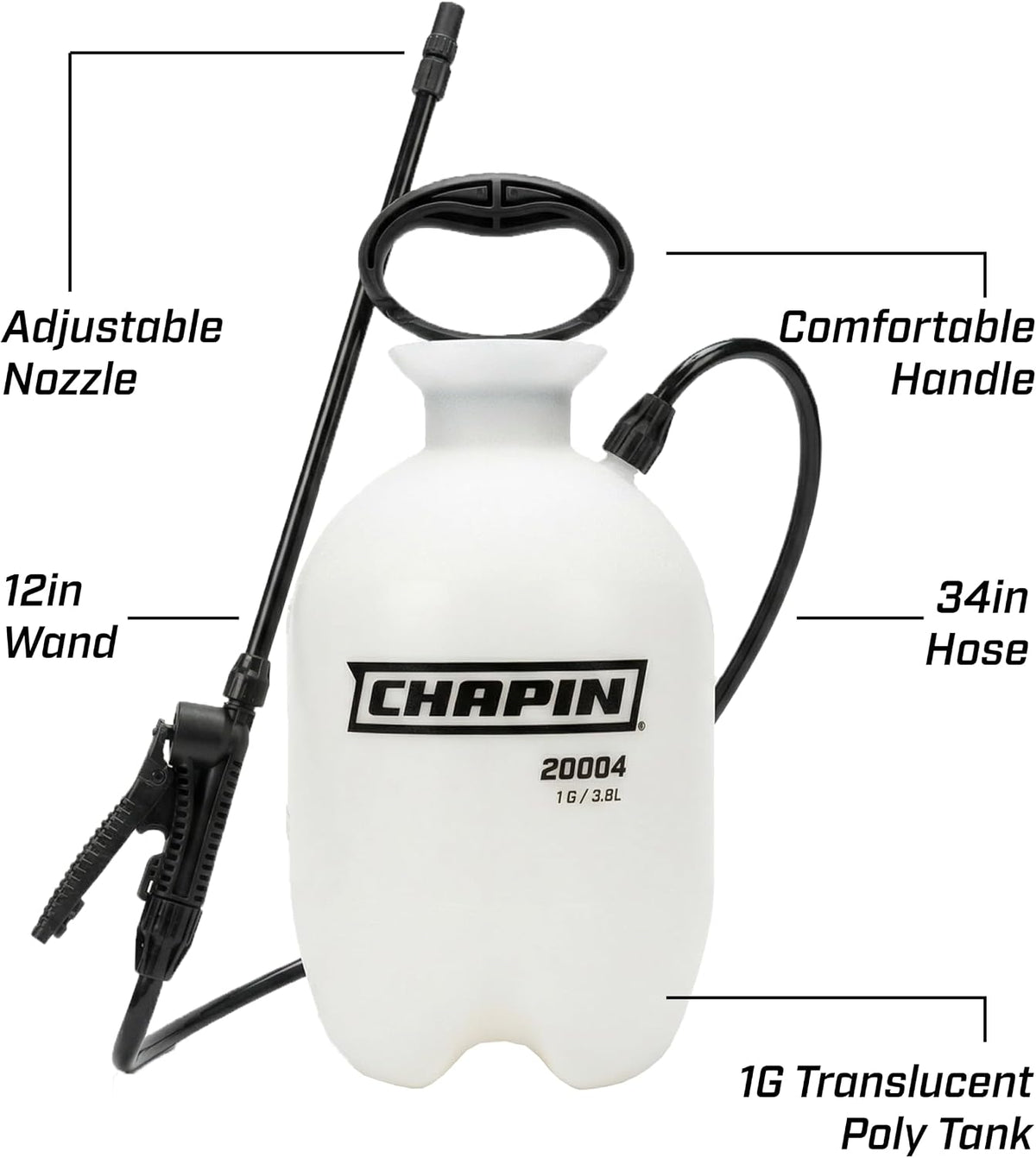 20004 SureSpray 1-Gallon Pump Sprayer for Lawn, Garden & Weeds