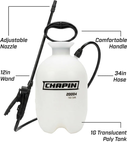 20004 SureSpray 1-Gallon Pump Sprayer for Lawn, Garden & Weeds