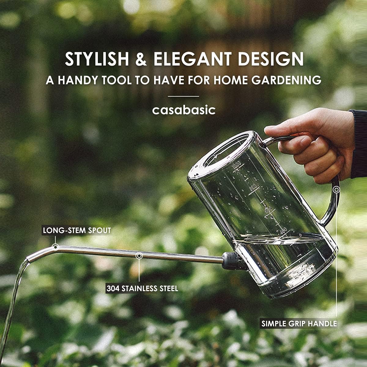 Small Watering Can, Plant Water Can for Indoor Plants, Plant Waterer 1Liter