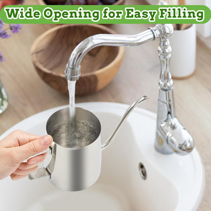 Small Watering Can for Indoor Plants, 12 OZ Mini Flower Watering Pots