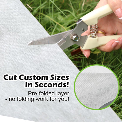 Frost Blanket for Outdoor Plants, Plant Covers Freeze Protection 10x50 Ft