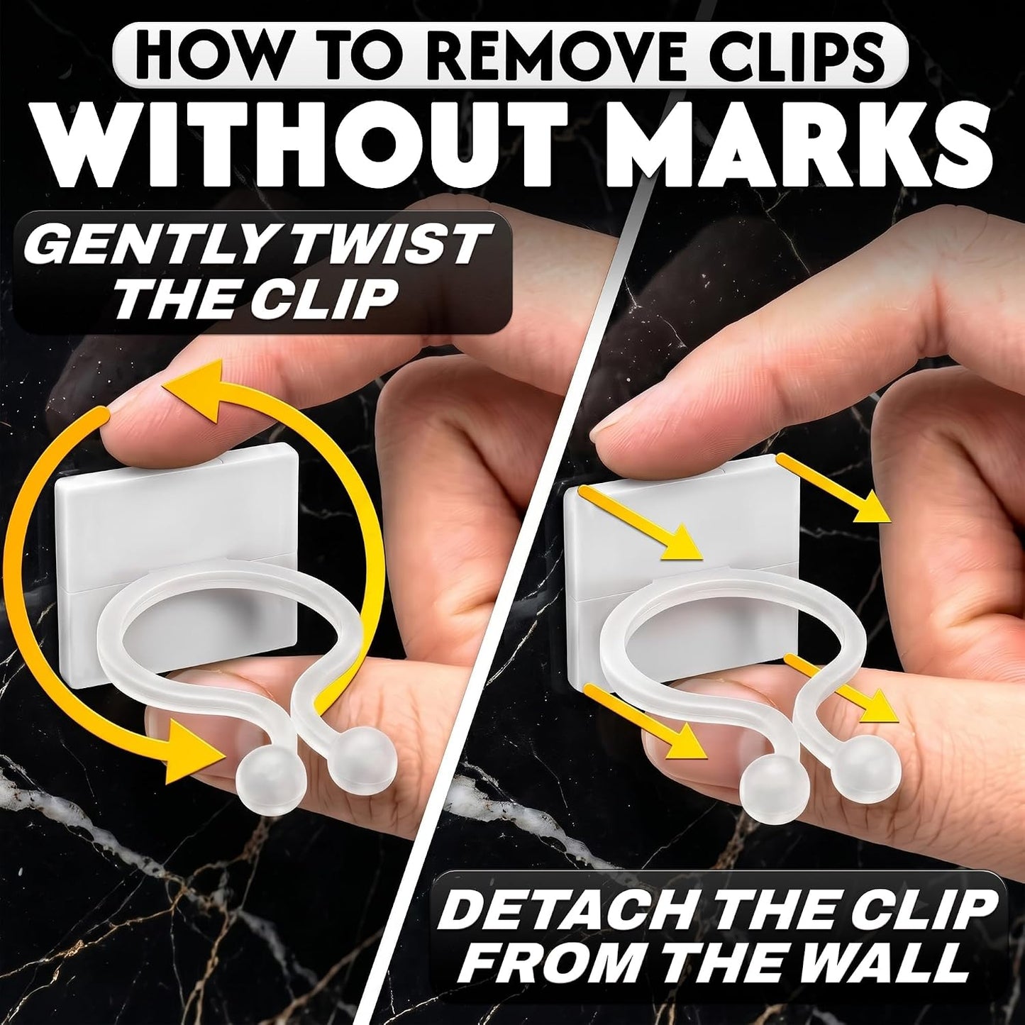 100 Pcs Climbing Plant Wall Clips, Flexible, Self-Adhesive (White)